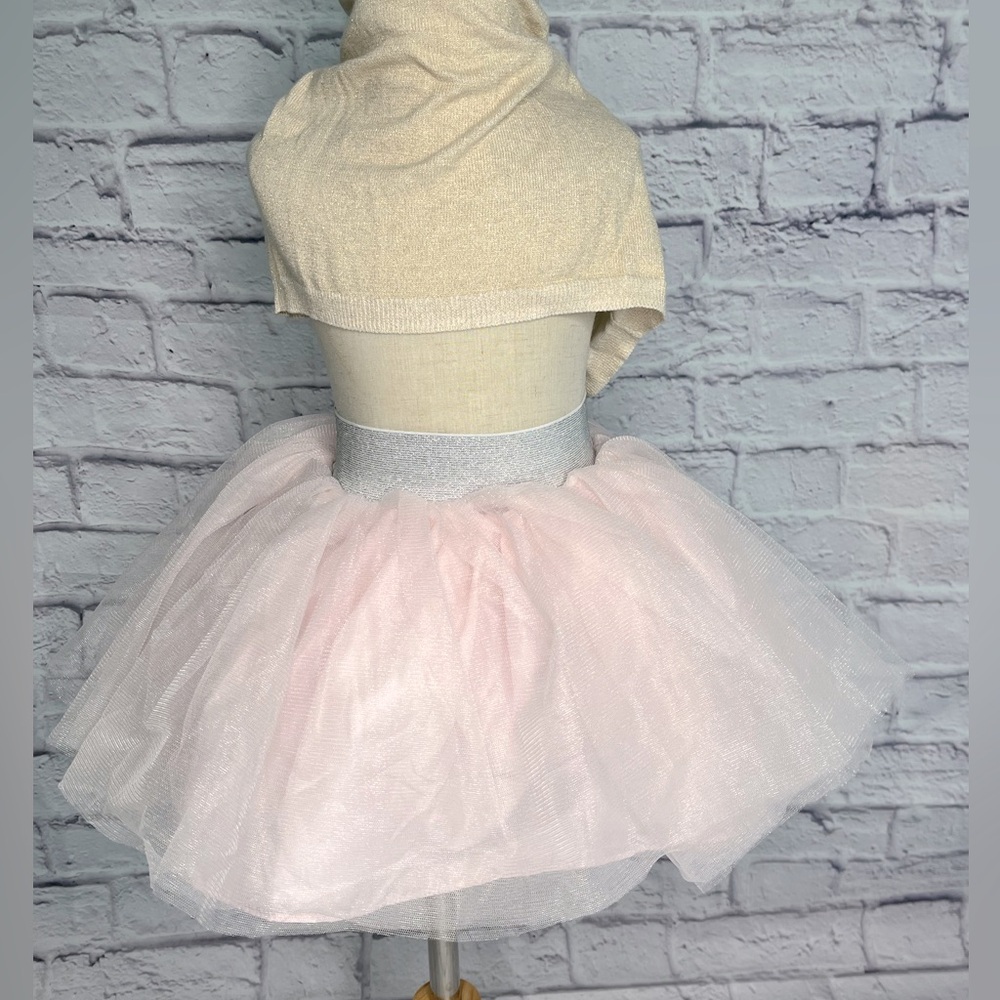 Pippa & Julie pink layered tulle tutu girls size 4